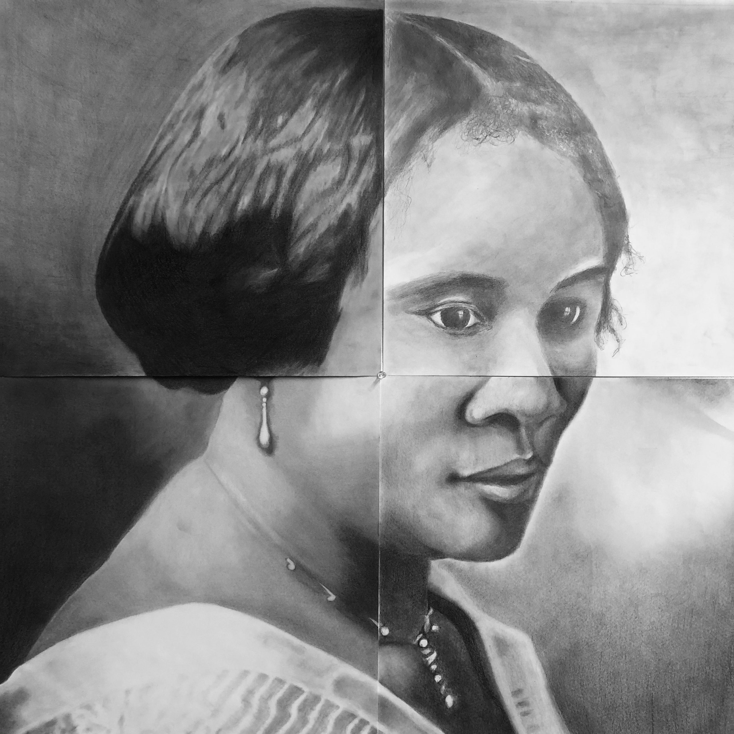 Composite Drawing of Madame CJ Walker Butler University Department of Art